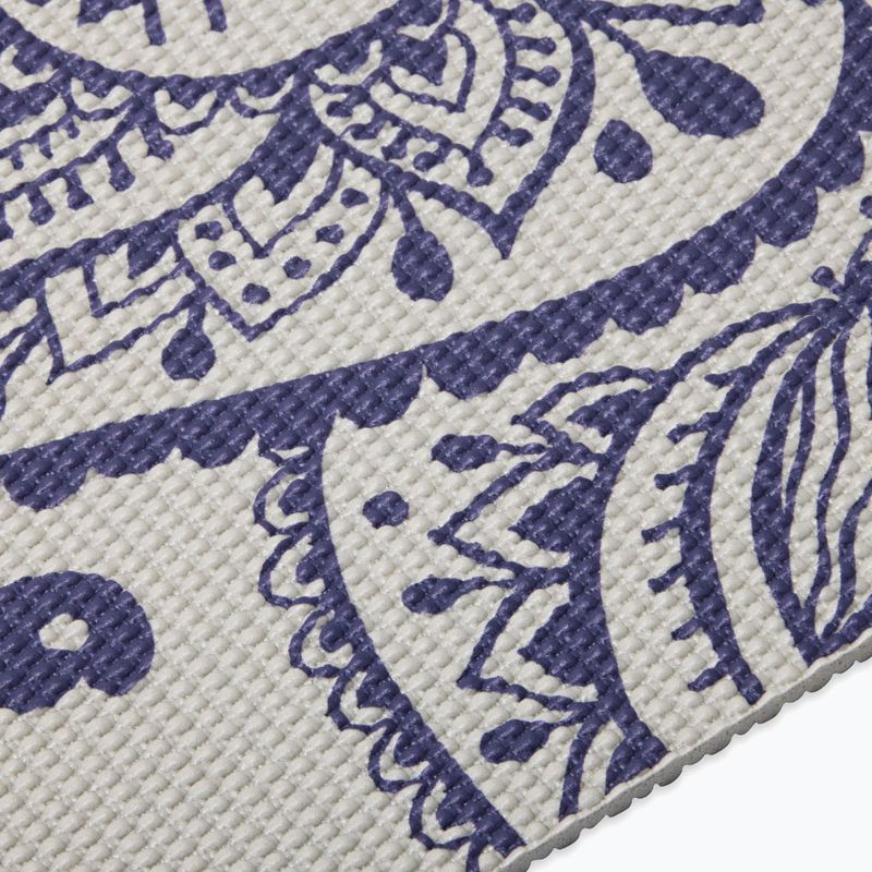 Yoga mat Gaiam Sustained Yoga grey sundial flower 4