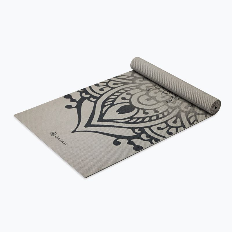 Yoga mat Gaiam Sundial Layers sustained grey 3