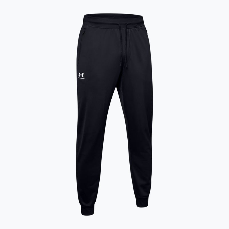 Men's Under Armour Sportstyle Tricot Jogger black/white trousers 8