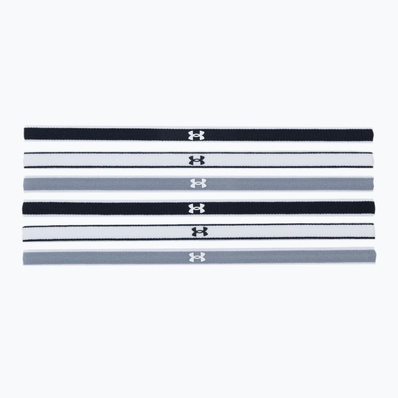 Under Armour Ua Mini Headbands 0.4" 6pcs grey-black-white 1286016-005 2