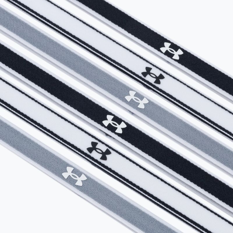 Under Armour Ua Mini Headbands 0.4" 6pcs grey-black-white 1286016-005 3