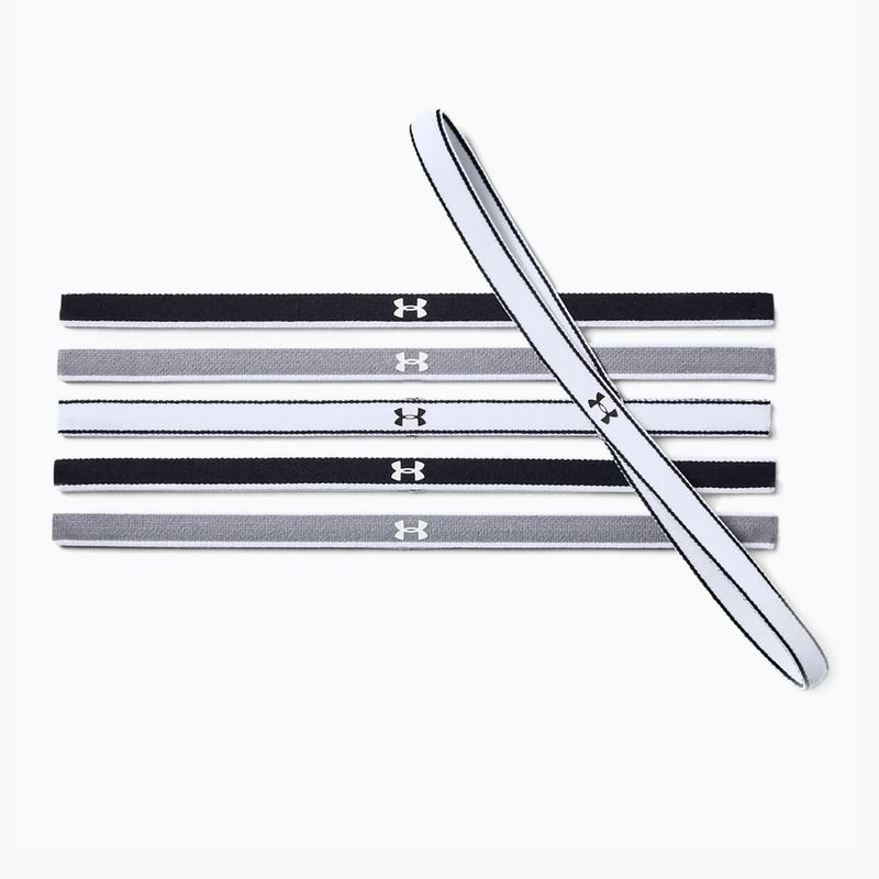 Under Armour Ua Mini Headbands 0.4" 6pcs grey-black-white 1286016-005 4