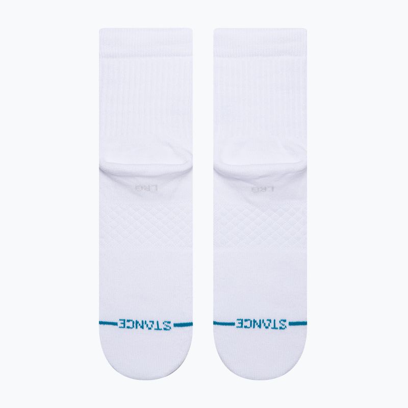 Stance Logoman Quarter white socks 3