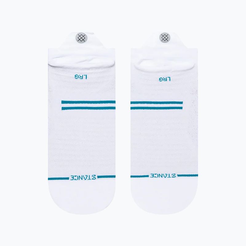 Stance Run Ultra Tab white running socks 3