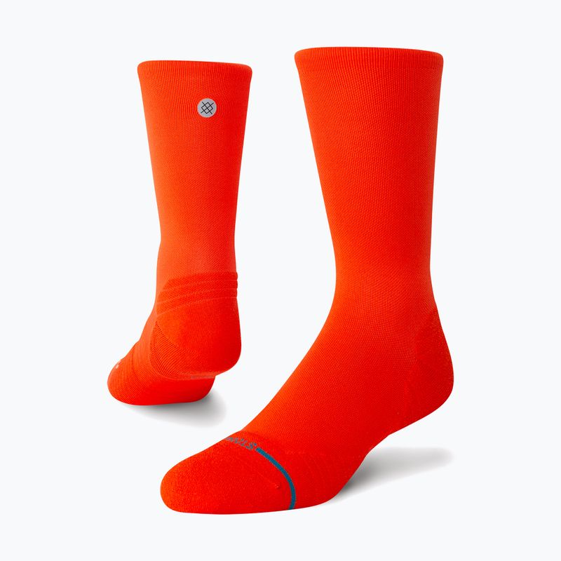 Stance Iconic Light Crew tomato running socks