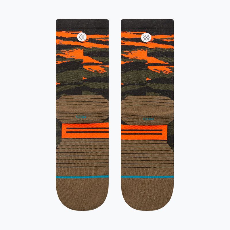 Stance Primal Light Crew olive running socks 3