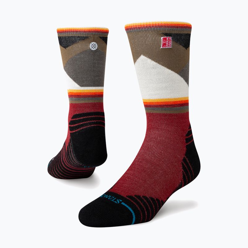 Stance Jimmy Chin Mid Wool Crew running socks red