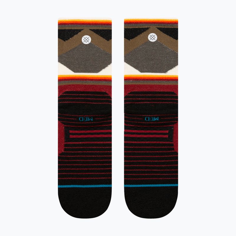 Stance Jimmy Chin Mid Wool Crew running socks red 3
