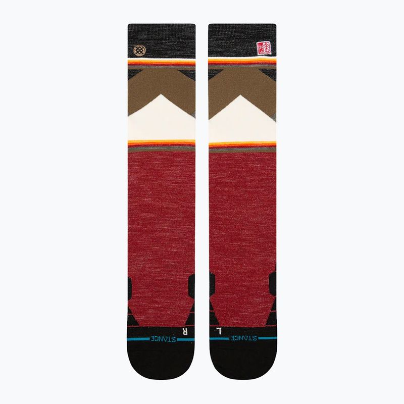 Stance Jimmy Chin Ultralight Wool Snow red ski socks 2