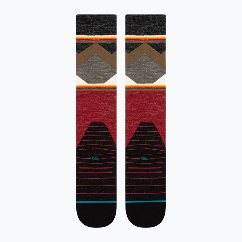 Stance Jimmy Chin Ultralight Wool Snow red ski socks 3