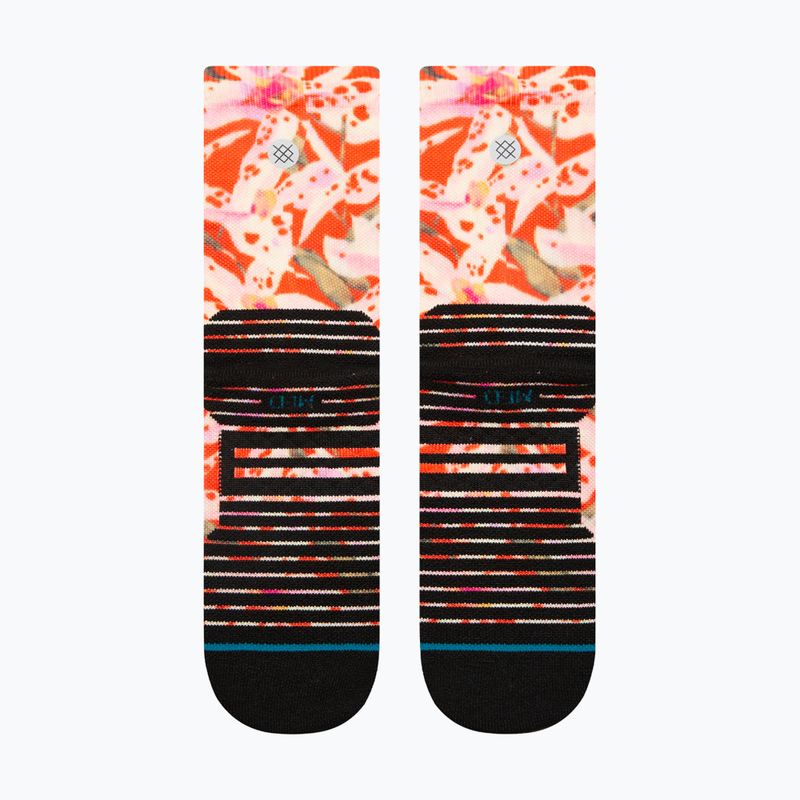 Stance Encyclia Mid Crew red running socks 3