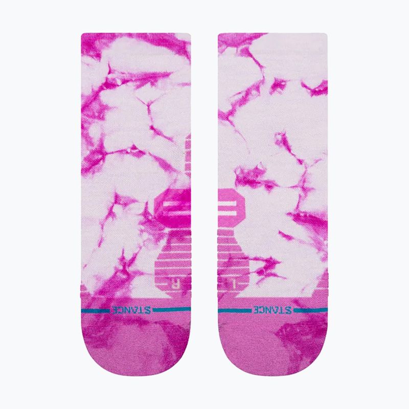 Stance Aria Light Wool Quarter berry socks 2