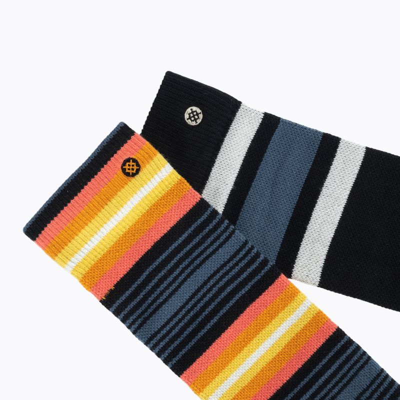 Children's ski socks Stance Boyd Mid Poly 2 pack sea/blue 6