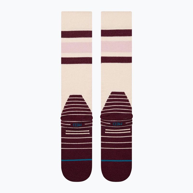 Women's ski socks Stance Boyd Mid Wool Snow oat/meal 4