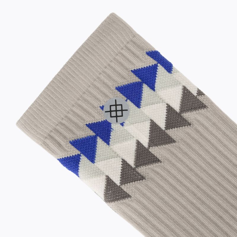 Socks Stance Triad Mid Ribbed Crew grey 3