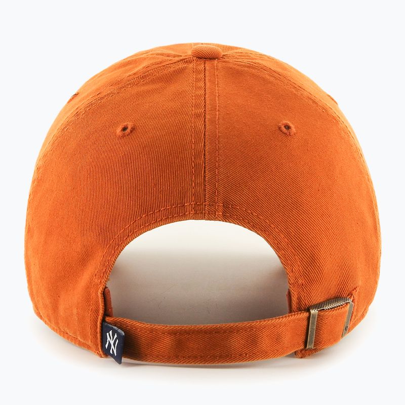 47 Brand MLB New York Yankees CLEAN UP burnt orange baseball cap 2