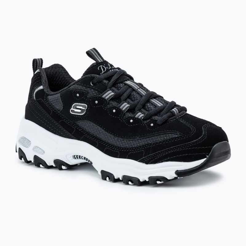 SKECHERS women's D'Lites Biggest Fan black/white shoes