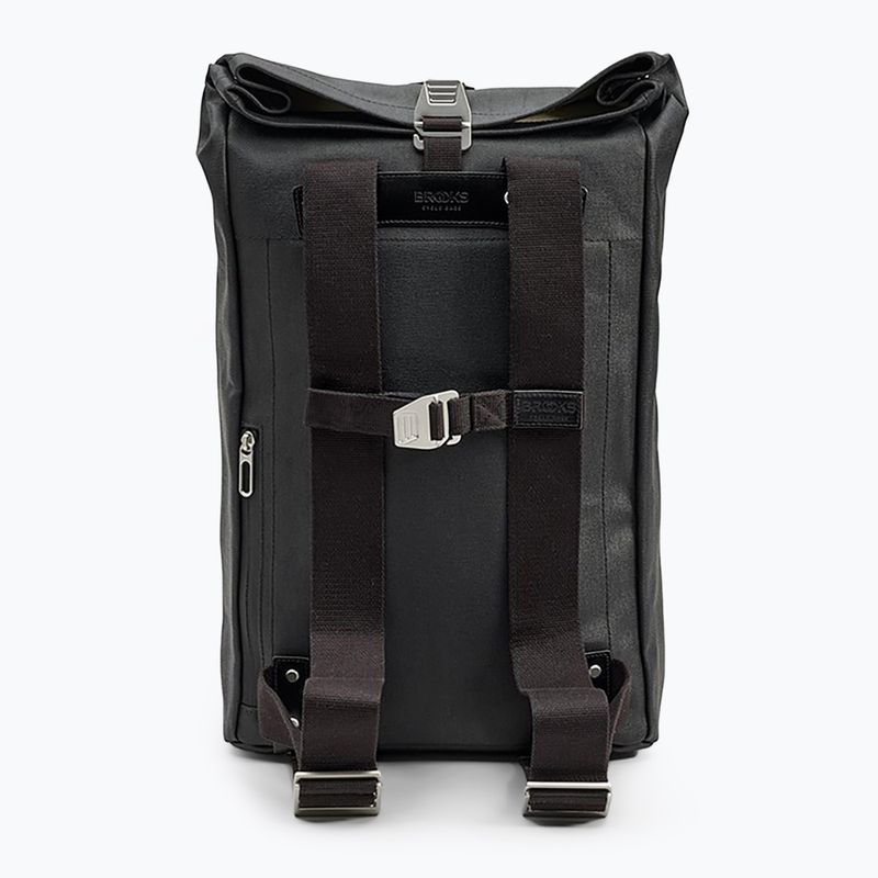 Brooks England Pickwick Cotton Canvas 26 l total black urban backpack 3