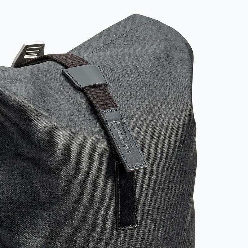 Brooks England Pickwick Cotton Canvas 26 l total black urban backpack 8