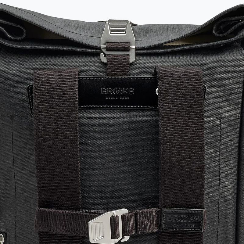 Brooks England Pickwick Cotton Canvas 26 l total black urban backpack 10
