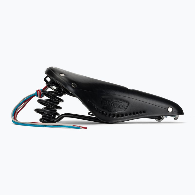 Brooks England Flyer Carved black bicycle saddle 2