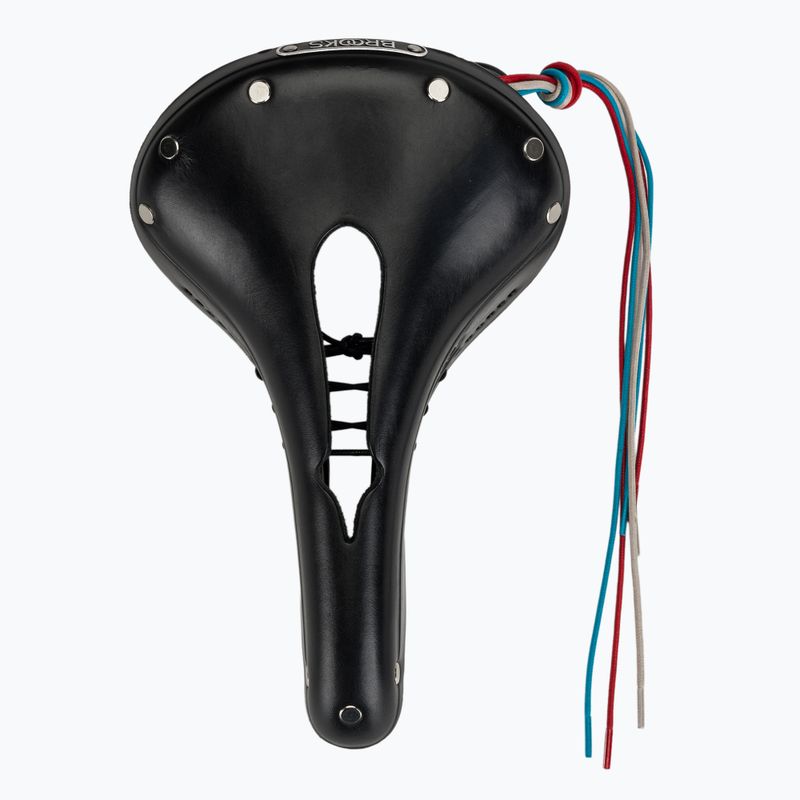 Brooks England Flyer Carved black bicycle saddle 3
