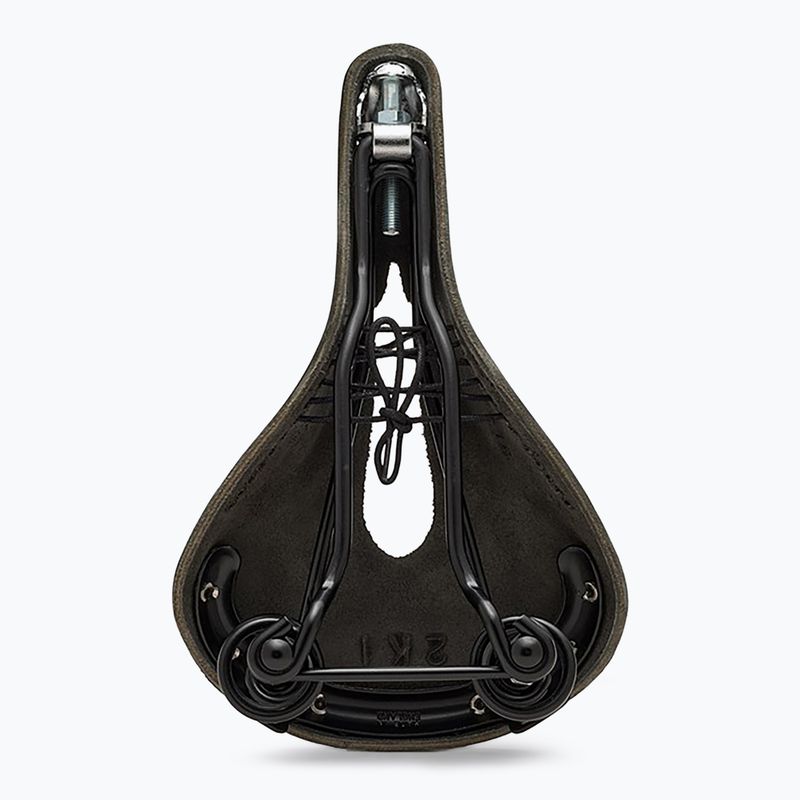 Brooks England Flyer Carved black bicycle saddle 2