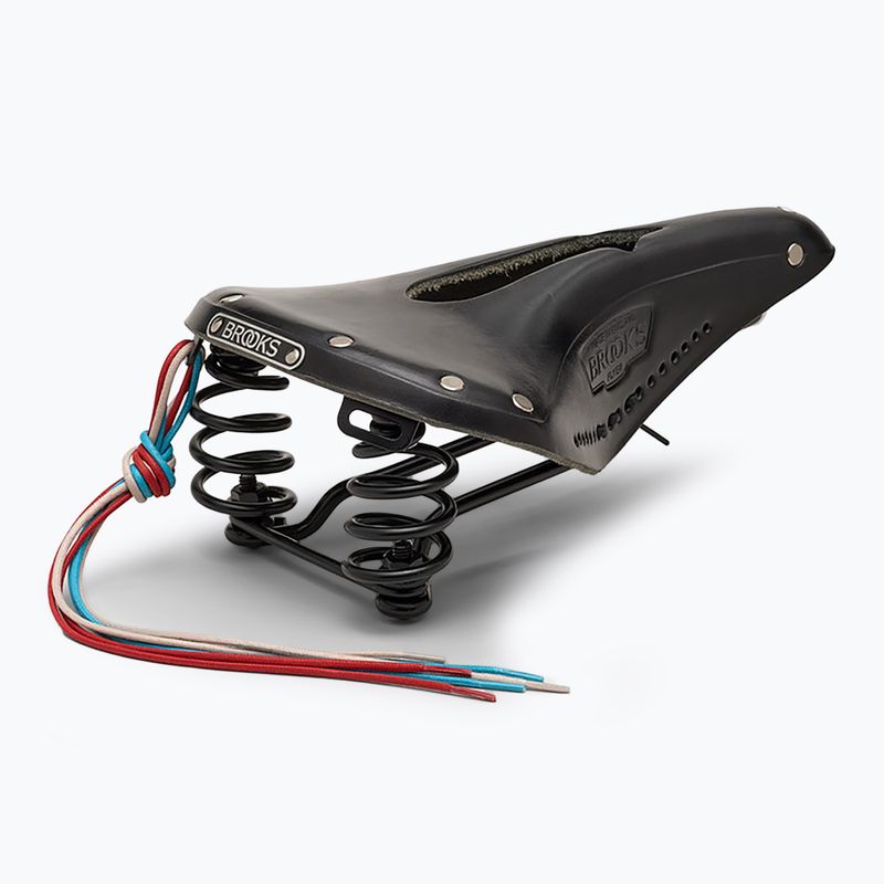 Brooks England Flyer Carved black bicycle saddle 3