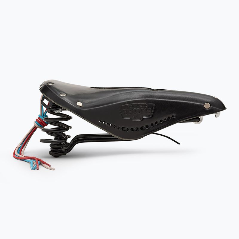 Brooks England Flyer Carved black bicycle saddle 4