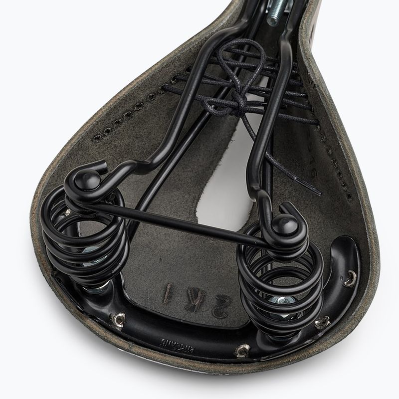 Brooks England Flyer Carved black bicycle saddle 7
