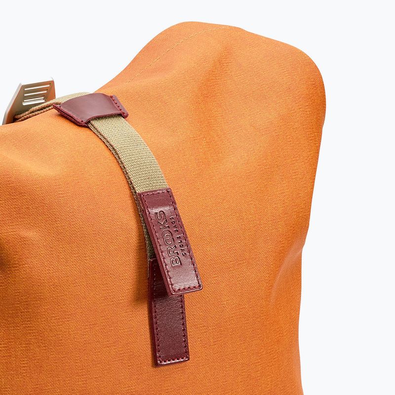 Brooks England Pickwick Cotton Canvas 26 l goose beak/marron urban backpack 8