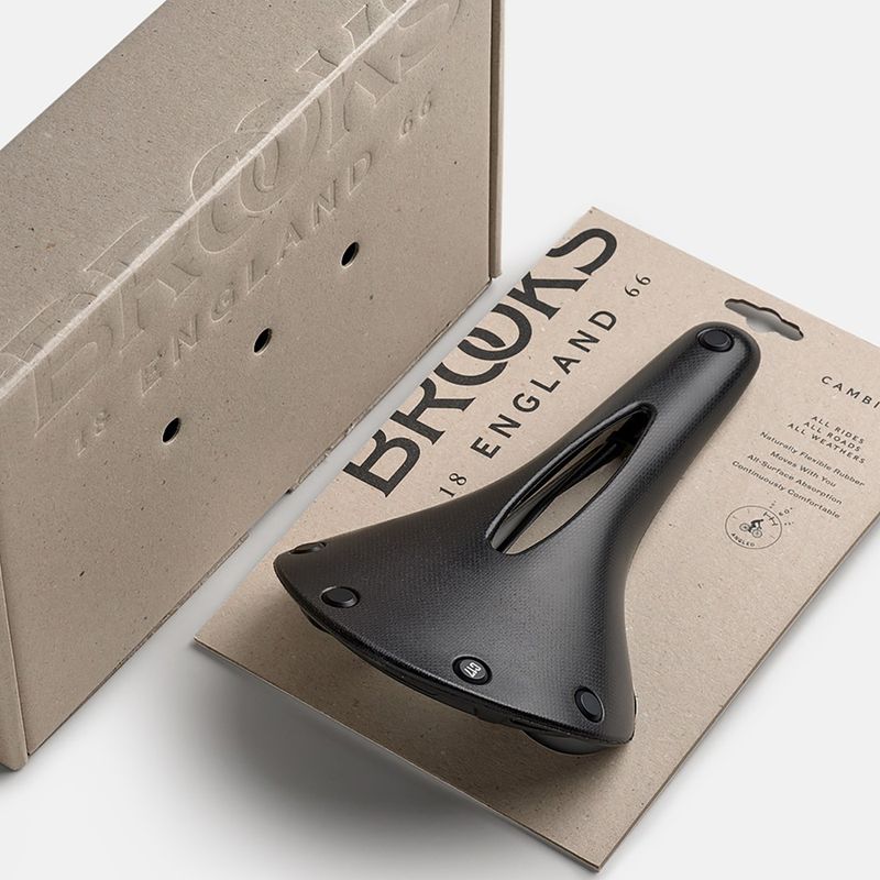 Brooks England C17 Carved black bicycle saddle 8
