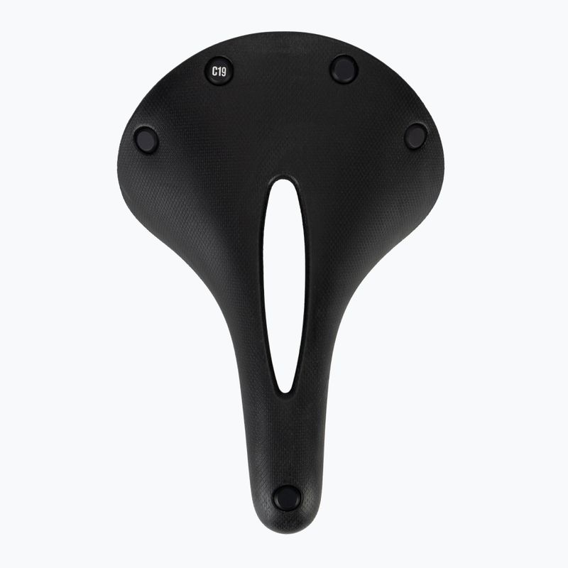 Brooks England C19 Carved black bicycle saddle 3