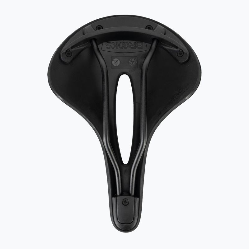 Brooks England C19 Carved black bicycle saddle 4