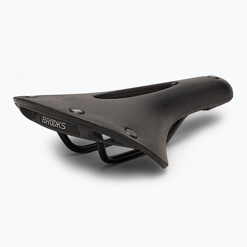 Brooks England C19 Carved black bicycle saddle 4
