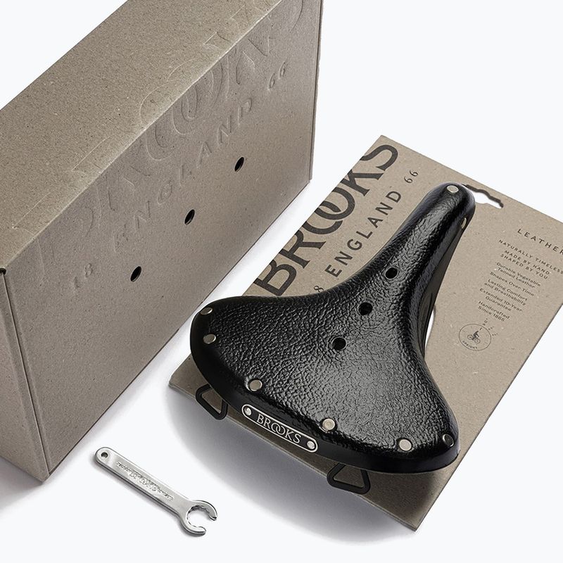 Brooks England B68 black bicycle saddle 7