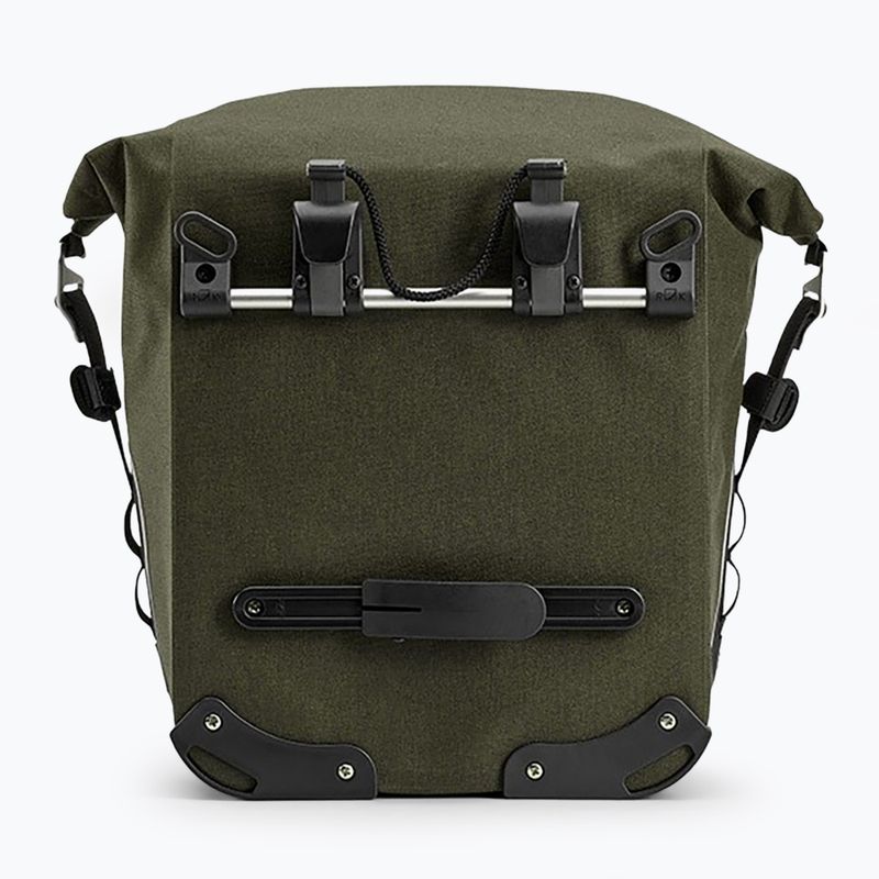 Brooks England Scape Pannier Small 10-13 l mud green bicycle pannier 3