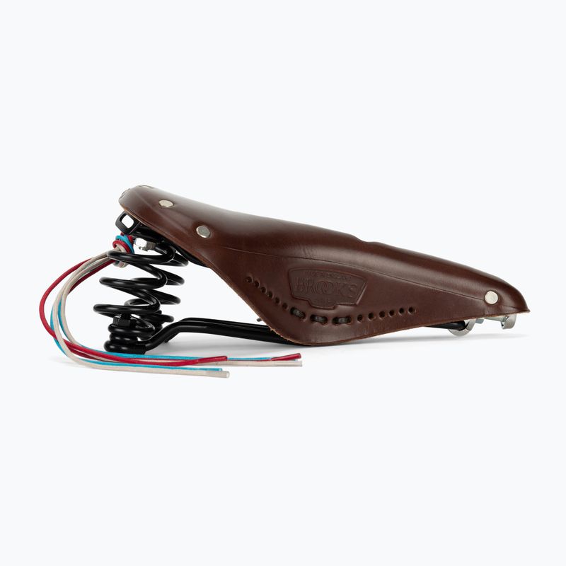 Brooks England Flyer Carved brown bicycle saddle 2