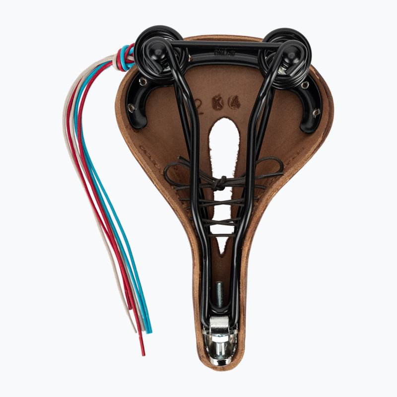 Brooks England Flyer Carved brown bicycle saddle 4