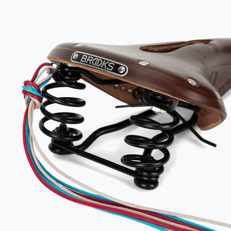 Brooks England Flyer Carved brown bicycle saddle 5