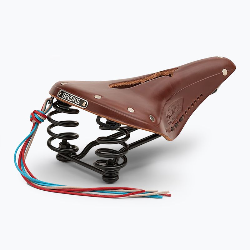 Brooks England Flyer Carved brown bicycle saddle 3