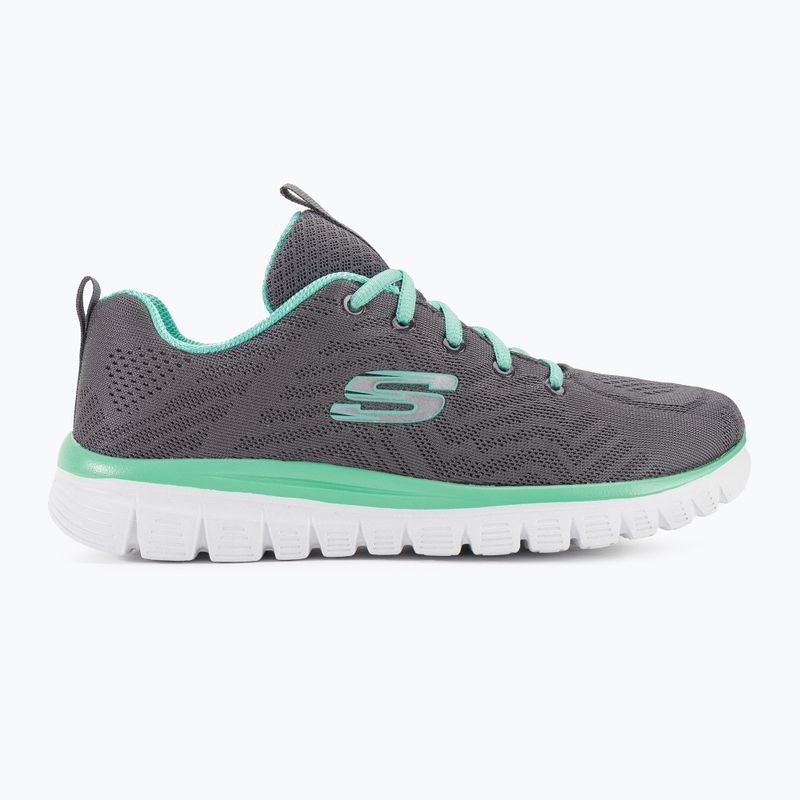 SKECHERS Graceful Get Connected women's training shoes charcoal/gray 2