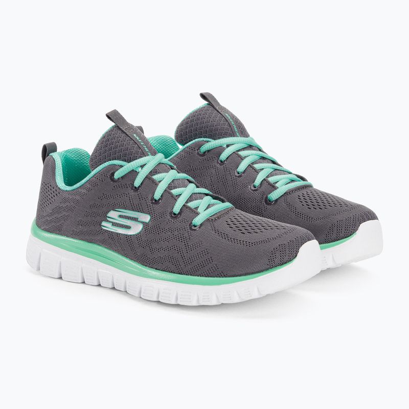 SKECHERS Graceful Get Connected women's training shoes charcoal/gray 4