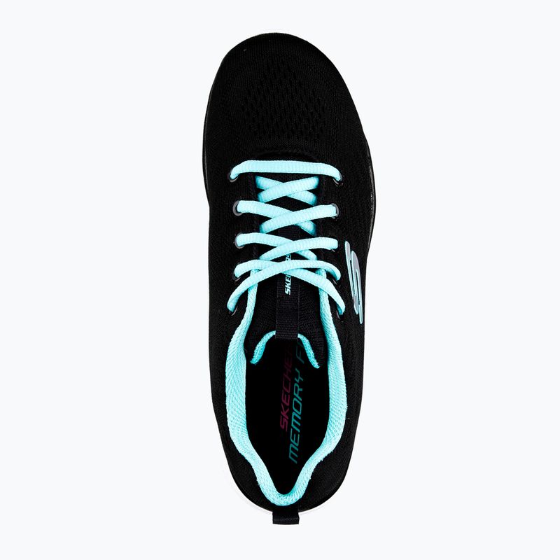 SKECHERS Graceful Get Connected women's training shoes black/turquoise 3