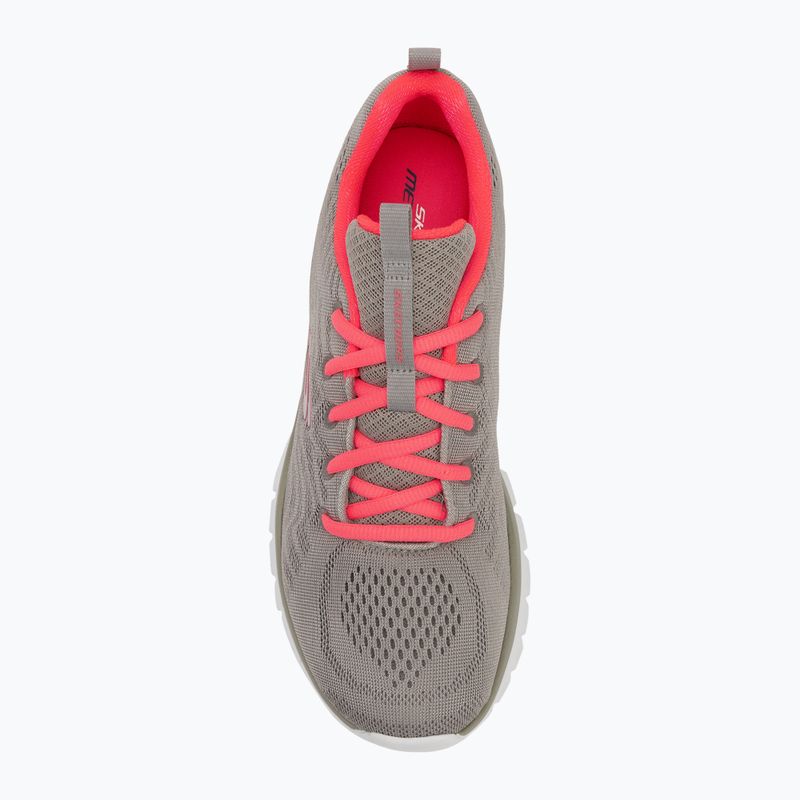 Women's shoes SKECHERS Graceful Get Connected gray/coral 5