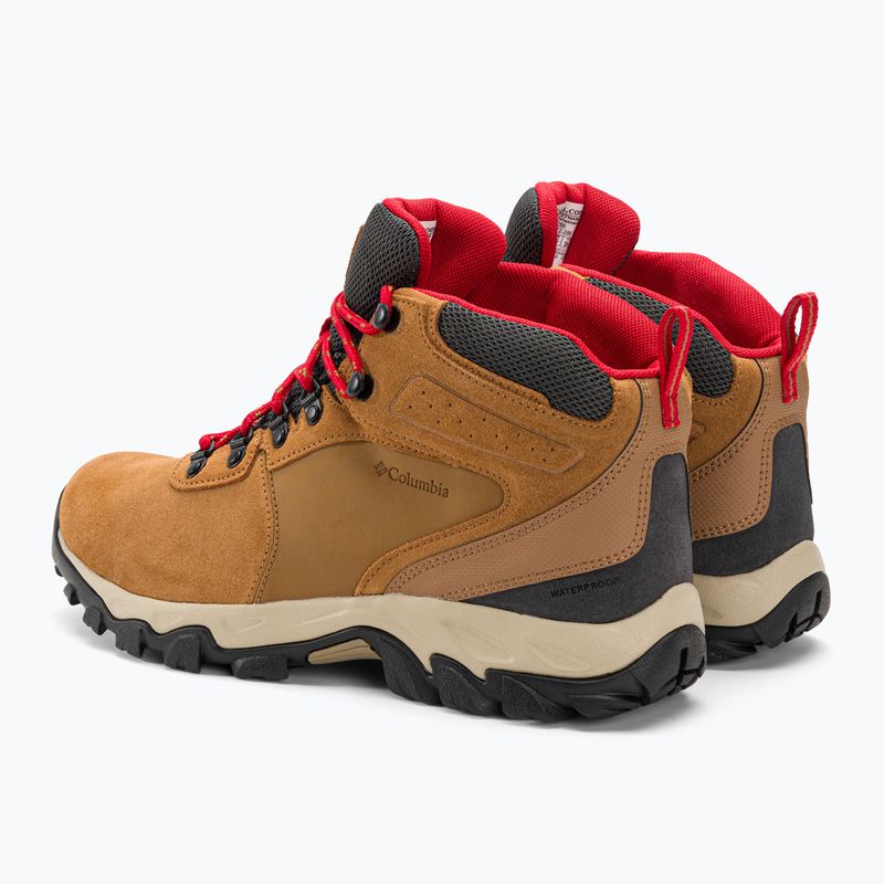 Columbia Newton Ridge Plus II Suede WP elk/mountain red men's trekking boots 3