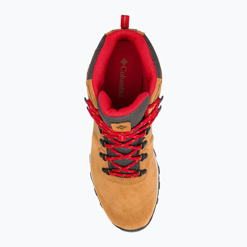 Columbia Newton Ridge Plus II Suede WP elk/mountain red men's trekking boots 6