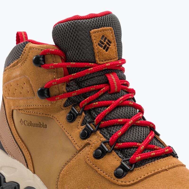 Columbia Newton Ridge Plus II Suede WP elk/mountain red men's trekking boots 8