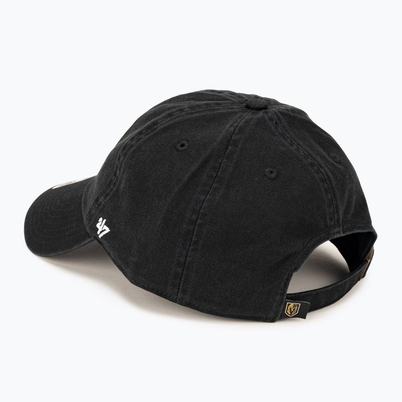 47 Brand NHL Vegas Golden Knights baseball cap CLEAN UP black 3