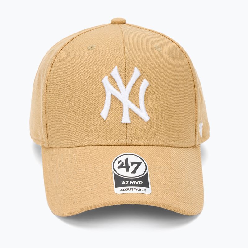 47 Brand MLB New York Yankees MVP light tan baseball cap 2